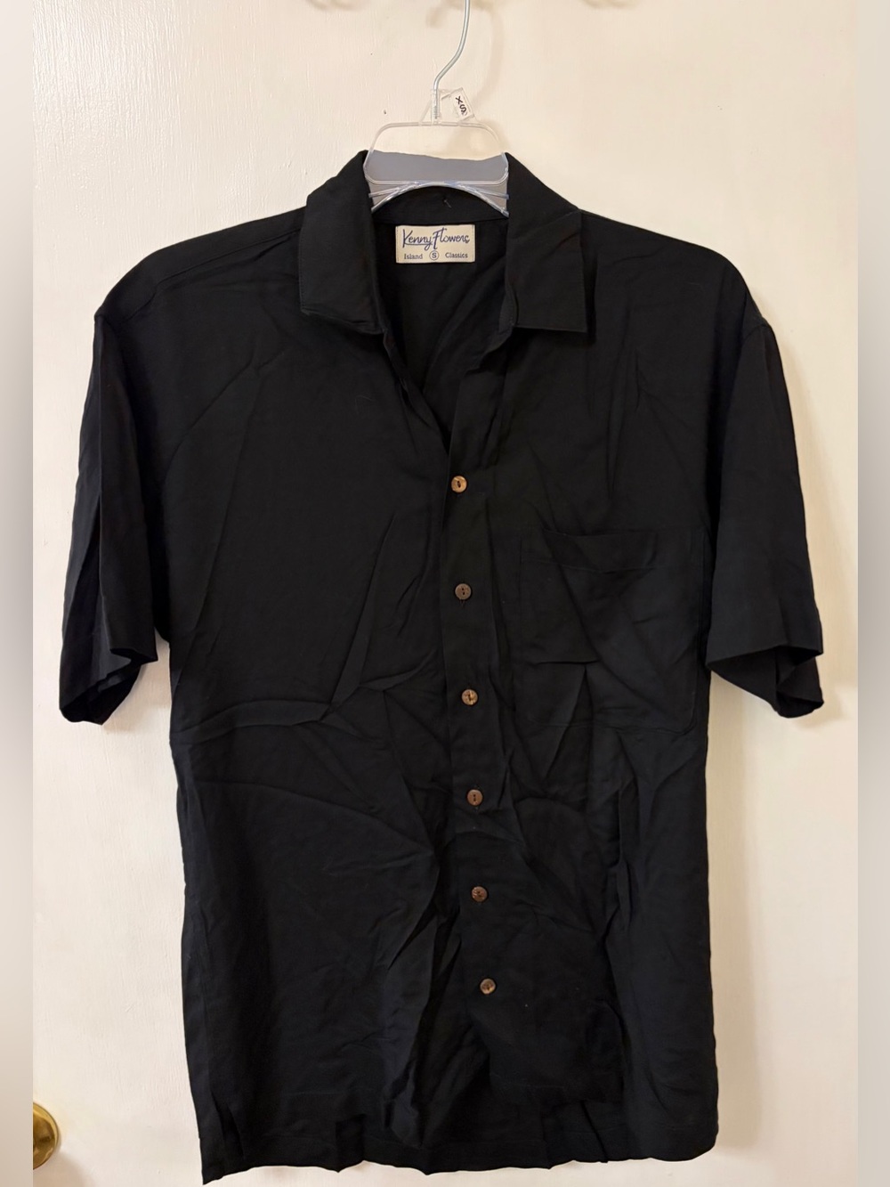 Kenny Flowers Black Short-Sleeve Button-Down Shirt